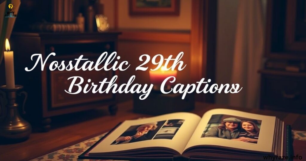 Nostalgic 29th Birthday Captions